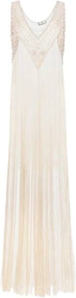 Elisabetta Franchi Elegante Jurk White Dames