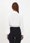 Elisabetta Franchi Elegante Witte Blouse met Geplooide Mouwen Wit Dames - Thumbnail 1