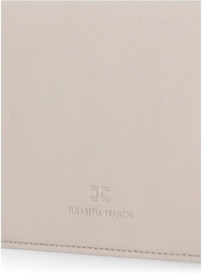 Elisabetta Franchi Hobo bags Beige Pochette With Logo in beige - Foto 2