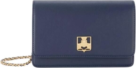 Elisabetta Franchi Blauwe schoudertas met kettingriem Blue Dames