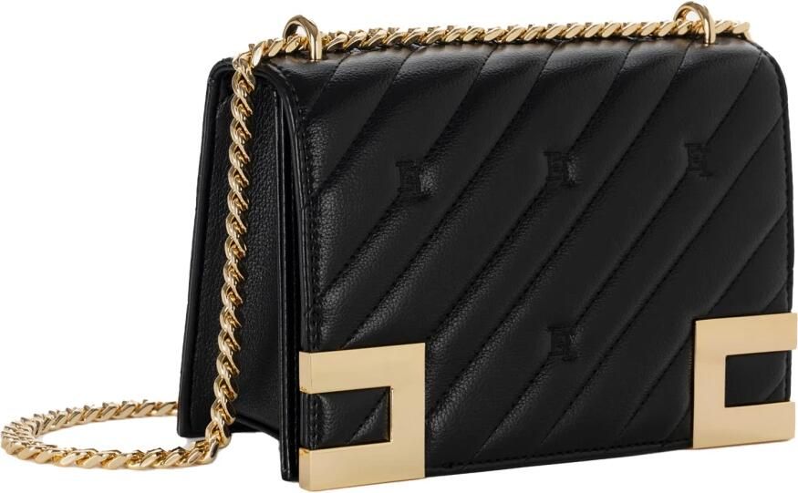 Elisabetta Franchi Gewatteerde Medium Synthetisch Leren Handtas Black Dames - Foto 4
