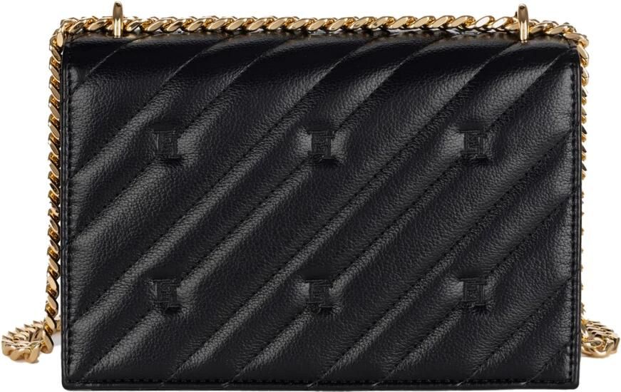 Elisabetta Franchi Gewatteerde Medium Synthetisch Leren Handtas Black Dames - Foto 3