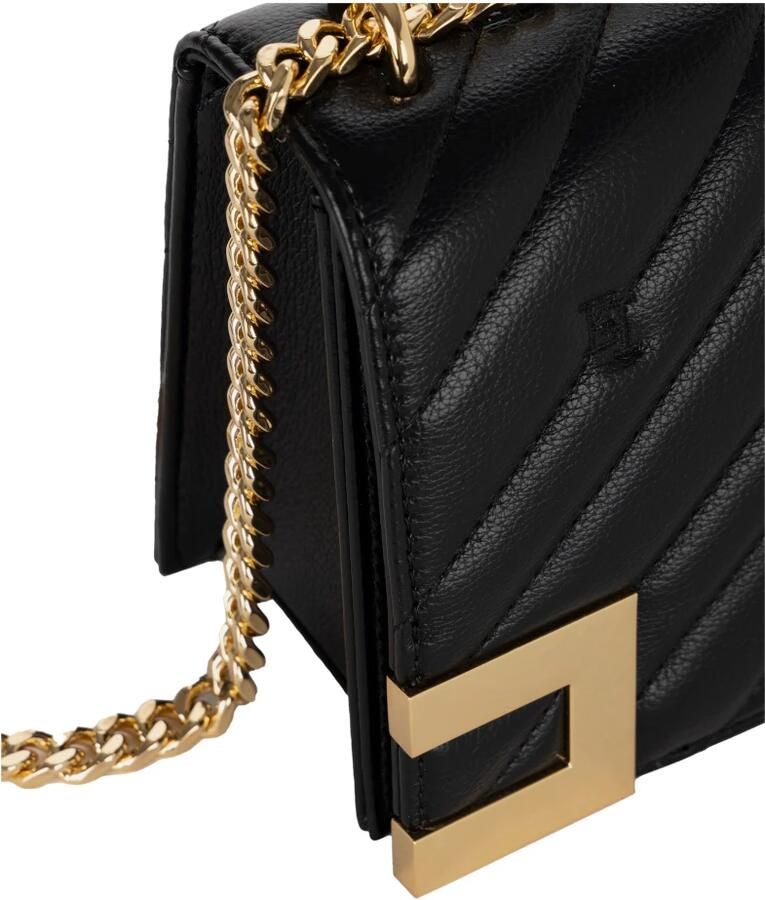 Elisabetta Franchi Gewatteerde Medium Synthetisch Leren Handtas Black Dames - Foto 2