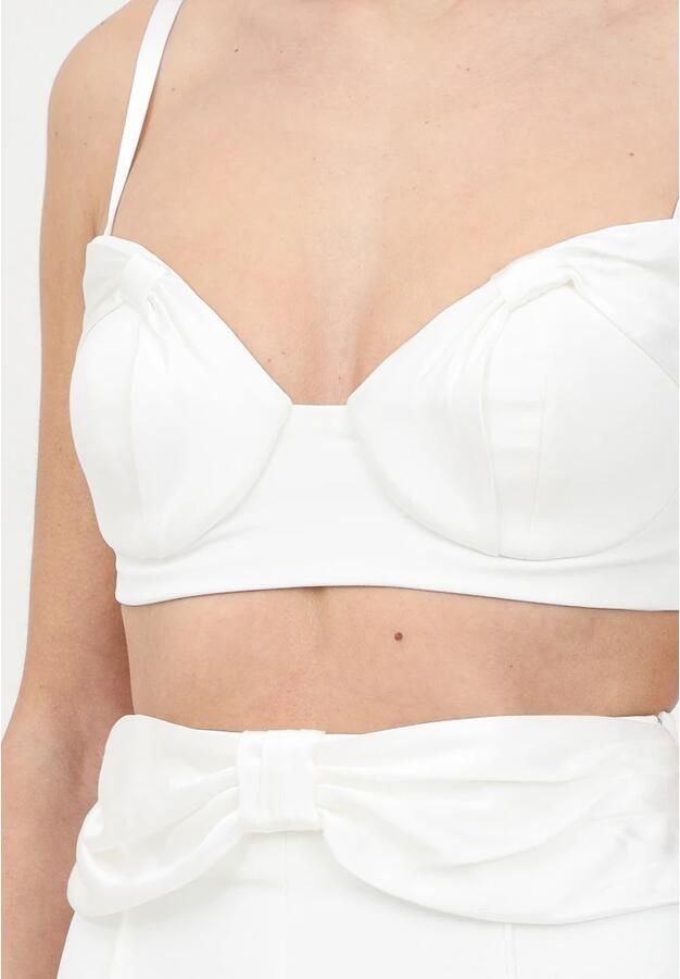 Elisabetta Franchi Ivoor Bustier Top Elegant Damesmode Beige Dames - Foto 2