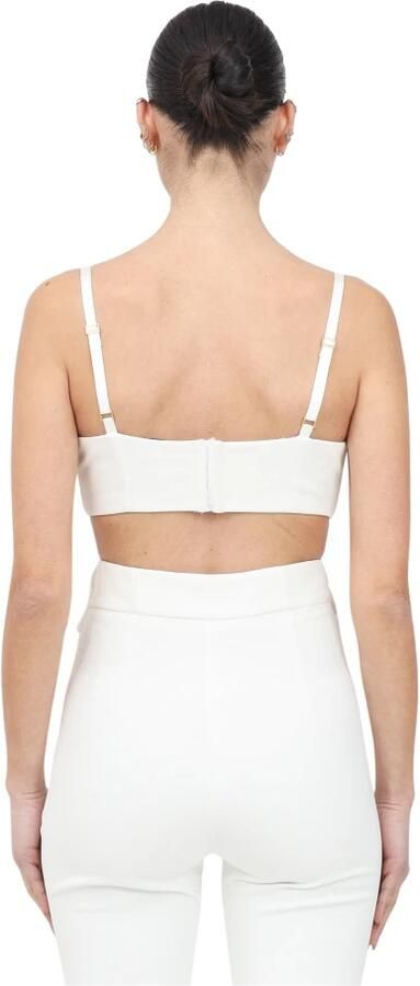 Elisabetta Franchi Ivoor Bustier Top Elegant Damesmode Beige Dames - Foto 4