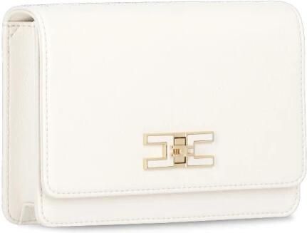 Elisabetta Franchi Ivoor Ketting Schouder Pochette Tas Beige Dames - Foto 5