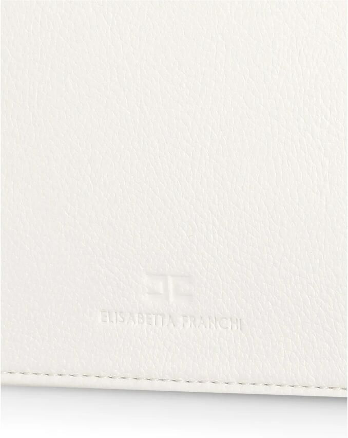 Elisabetta Franchi Ivoor Ketting Schouder Pochette Tas Beige Dames - Foto 2