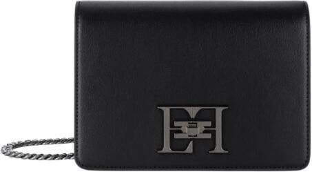 Elisabetta Franchi Zwarte Synthetisch Leren Schoudertas Black Dames