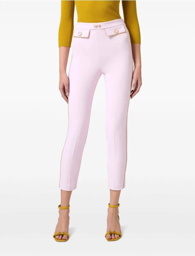 Elisabetta Franchi Roze Elegante Broek Pink Dames - Foto 5
