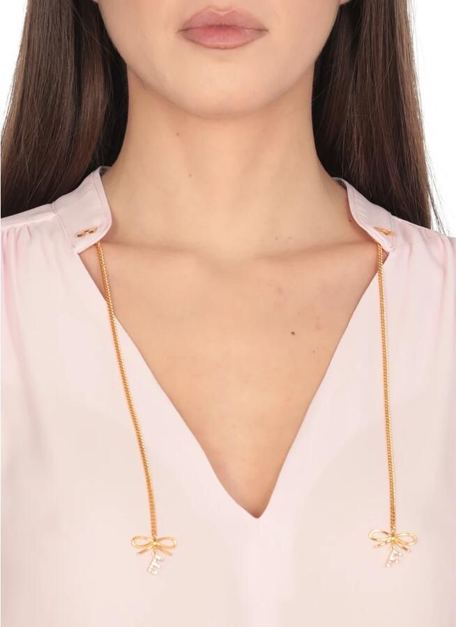 Elisabetta Franchi Roze Viscose Shirt met Charms Pink Dames - Foto 2