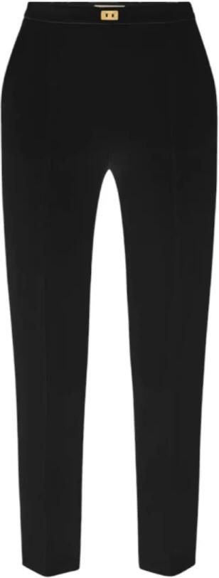 Elisabetta Franchi Stijlvolle Broek voor Vrouwen Black Dames