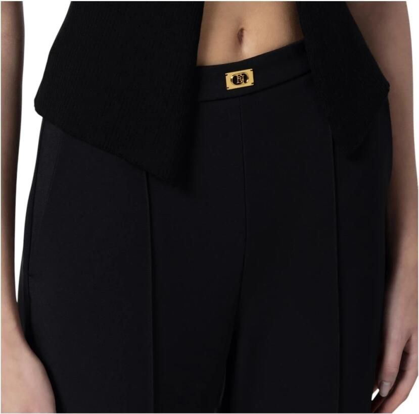 Elisabetta Franchi Stijlvolle Broek voor Vrouwen Black Dames - Foto 2