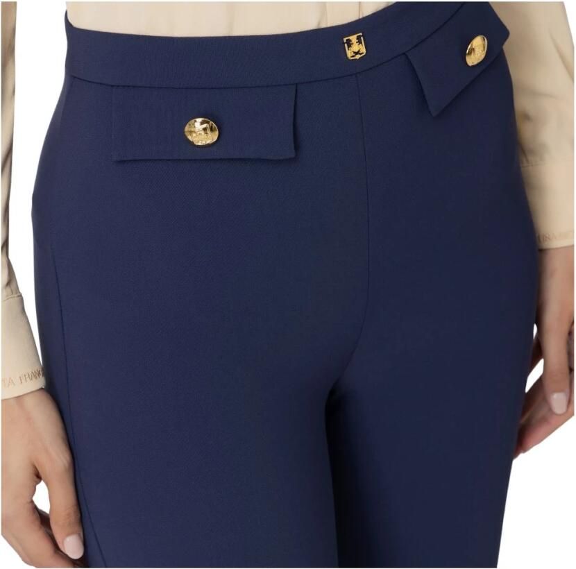 Elisabetta Franchi Stijlvolle Broek voor Vrouwen Blue Dames - Foto 2
