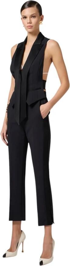 Elisabetta Franchi Stijlvolle Gilet voor Vrouwen Black Dames - Foto 4