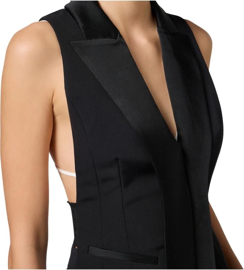 Elisabetta Franchi Stijlvolle Gilet voor Vrouwen Black Dames - Foto 2