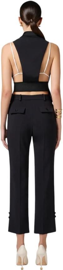 Elisabetta Franchi Stijlvolle Gilet voor Vrouwen Black Dames - Foto 5