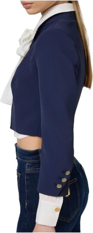 Elisabetta Franchi Stijlvolle Jas voor Vrouwen Blue Dames - Foto 2