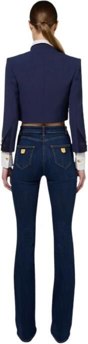 Elisabetta Franchi Stijlvolle Jas voor Vrouwen Blue Dames - Foto 6