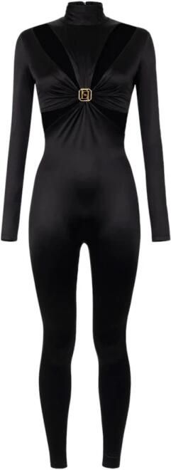 Elisabetta Franchi Stijlvolle Jumpsuit voor Vrouwen Black Dames