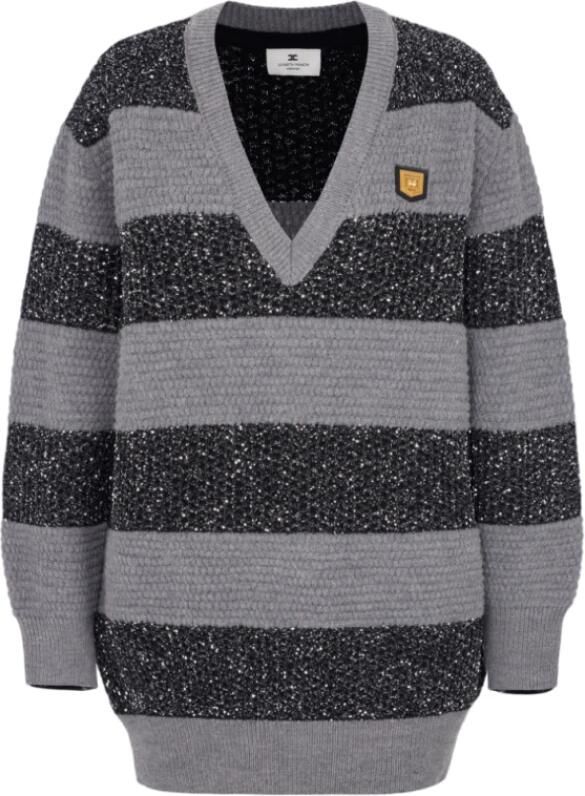 Elisabetta Franchi Stijlvolle Jurken Collectie Gray Dames