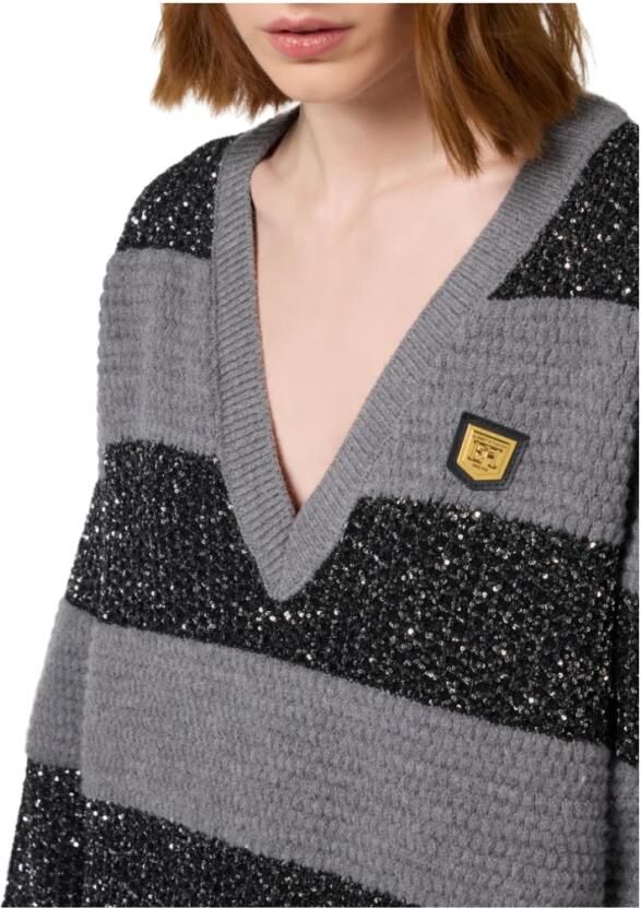 Elisabetta Franchi Stijlvolle Jurken Collectie Gray Dames - Foto 2