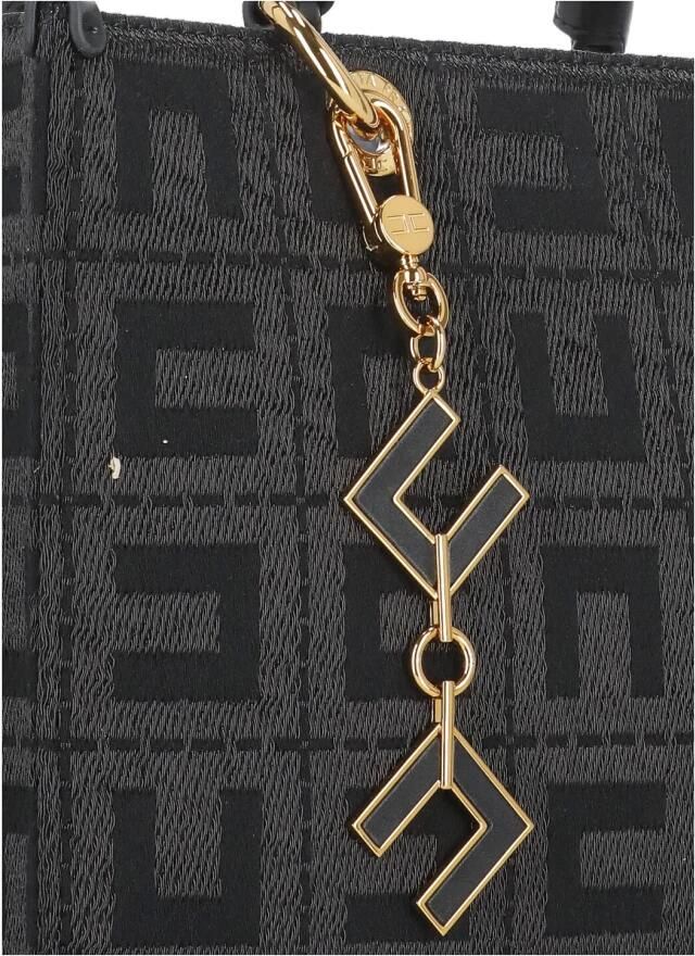 Elisabetta Franchi Handtassen in lederen stijl Bs59A47E2-110 Black Dames - Foto 5
