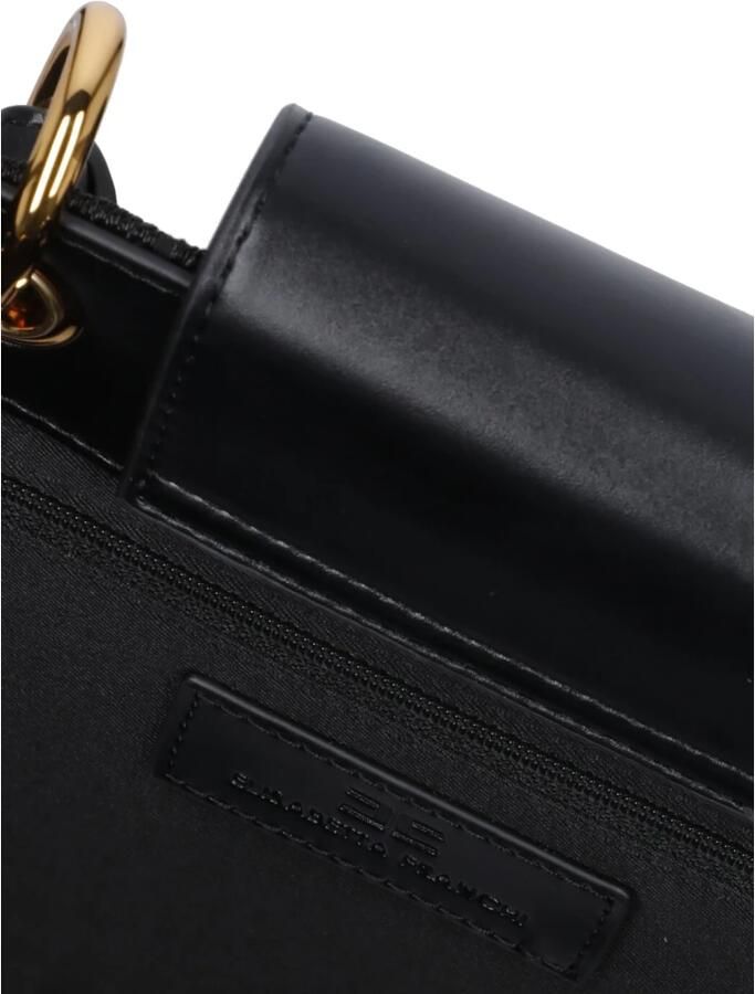 Elisabetta Franchi Handtassen in lederen stijl Bs59A47E2-110 Black Dames - Foto 2
