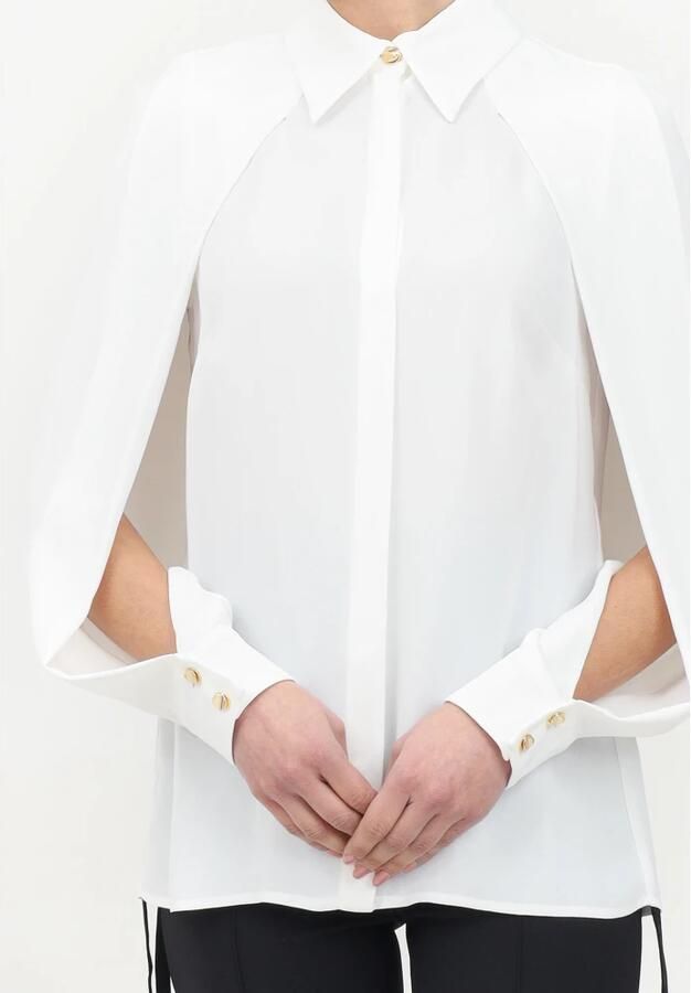 Elisabetta Franchi Verfijnde Ivoor Lange Mouwen Shirt White Dames - Foto 2