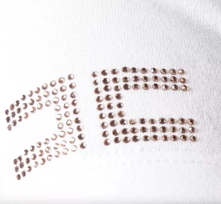 Elisabetta Franchi Witte Tops T-Shirt -> Witte Tops en T-Shirt White Dames - Foto 2