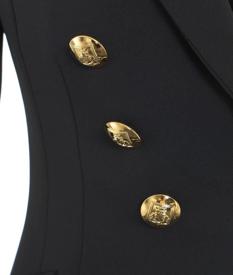Elisabetta Franchi Zwarte Blazer Aw24 Dameskleding Black Dames - Foto 3