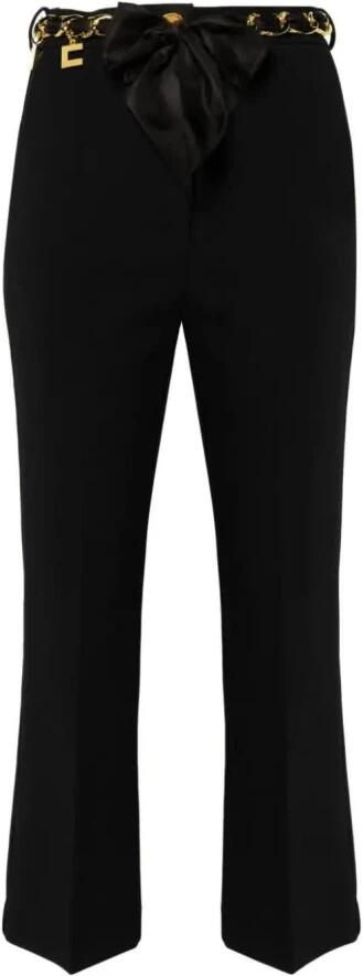 Elisabetta Franchi Zwarte Broek Black Dames