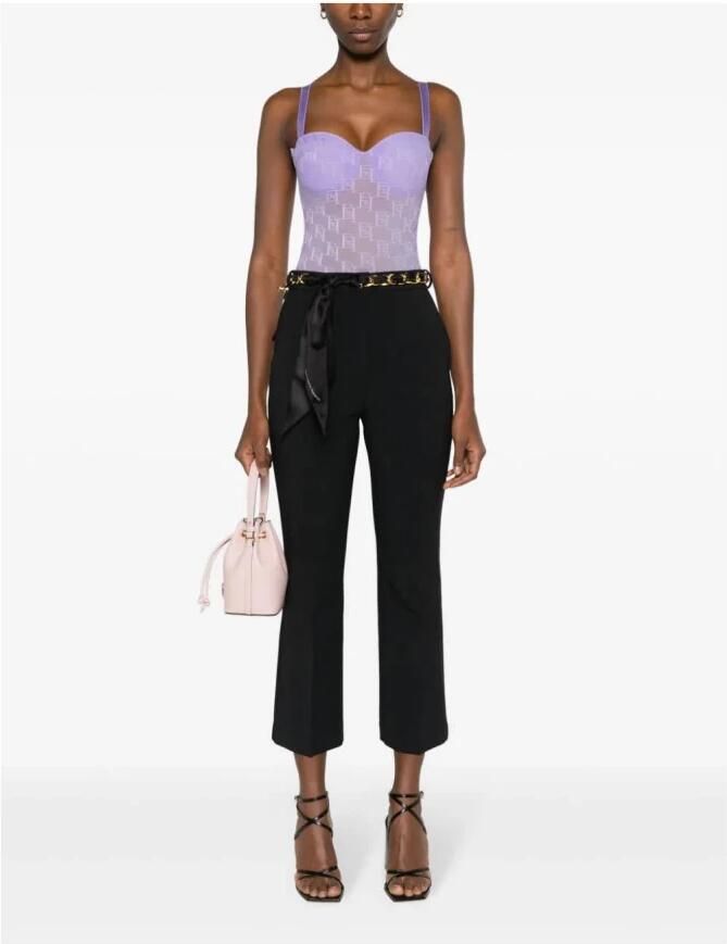 Elisabetta Franchi Zwarte Broek Black Dames - Foto 3