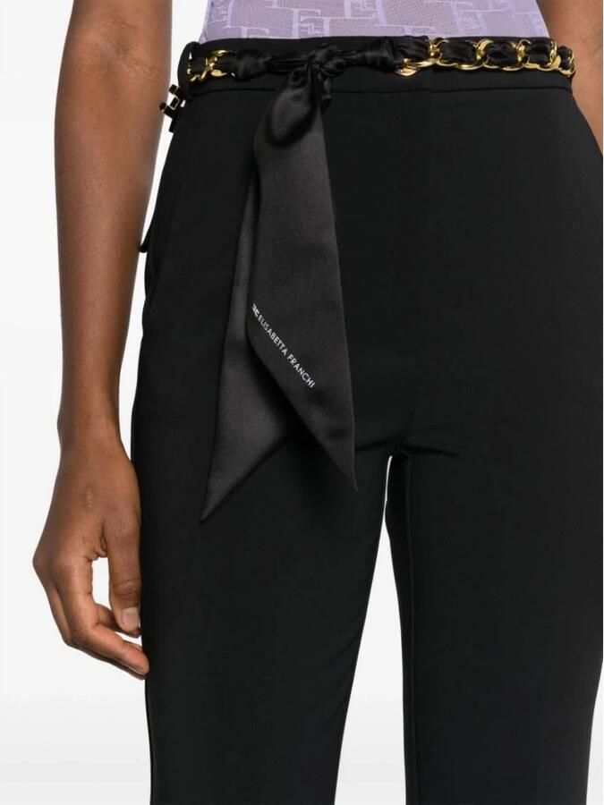 Elisabetta Franchi Zwarte Broek Black Dames - Foto 2