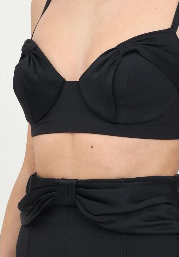 Elisabetta Franchi Zwarte Elegante Bustier Top Black Dames - Foto 2