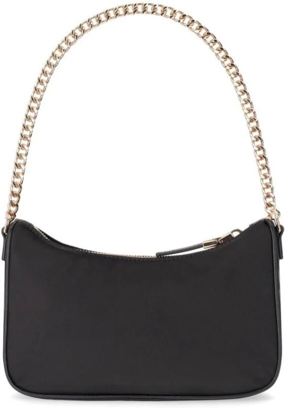 Elisabetta Franchi Shoppers SCHWARZE SCHULTERTASCHE MIT KET in zwart