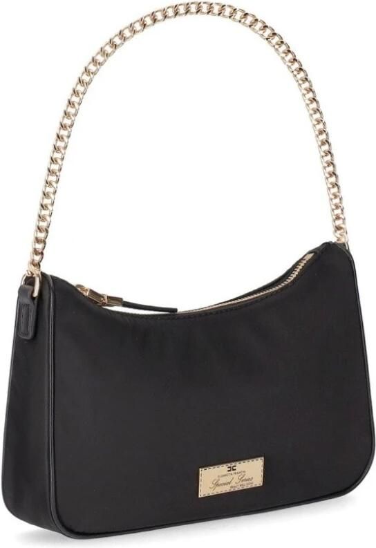 Elisabetta Franchi Shoppers SCHWARZE SCHULTERTASCHE MIT KET in zwart - Foto 3
