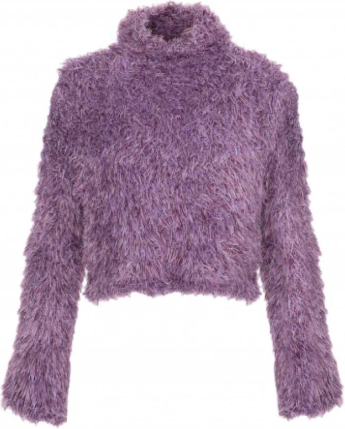 Elisabetta Franchi Faux Fur & Shearling Jackets Paars Dames