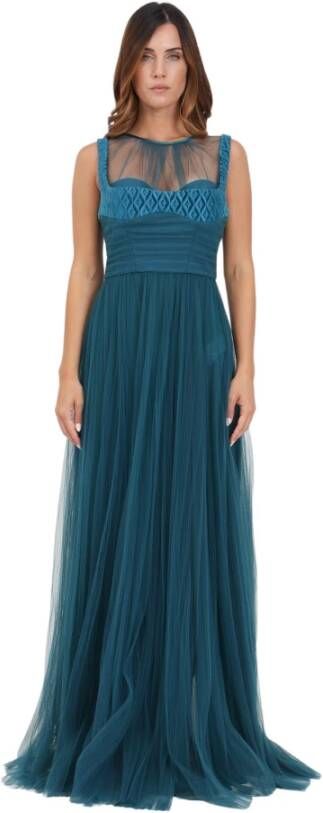 Elisabetta Franchi Elegante Jurken Collectie Blue Dames