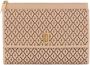 Elisabetta Franchi Grote Geborduurde Clutch Beige Dames - Thumbnail 1