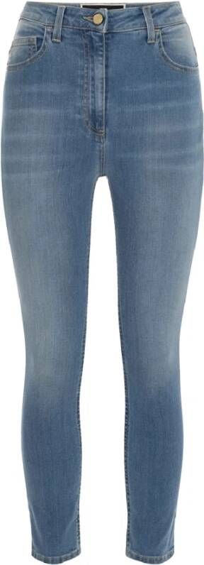 Elisabetta Franchi High-waisted Skinny Jeans Blauw Dames