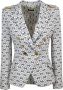 Elisabetta Franchi Getailleerde jas met asymmetrische voorkant Multicolor Dames - Thumbnail 1