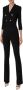 Elisabetta Franchi Zwarte Jumpsuit met Gerimpelde Kraag Black Dames - Thumbnail 3