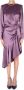 Elisabetta Franchi Jurk met Ritssluiting aan de Achterkant en Hoge Split Purple Dames - Thumbnail 1