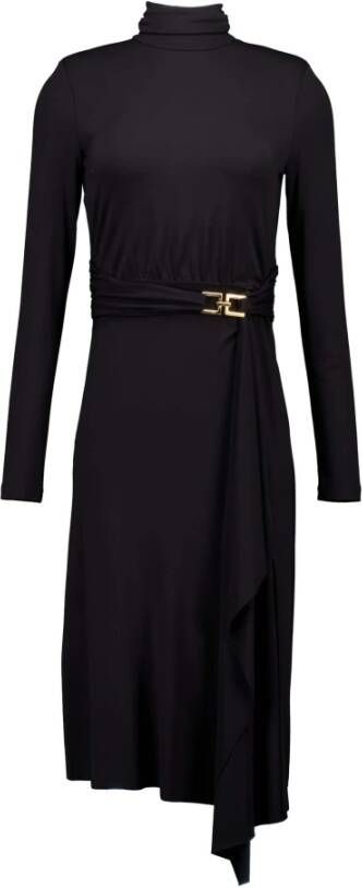 Elisabetta Franchi Jurk Zwart Ab48837E2 110 Zwart Dames