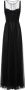 Elisabetta Franchi Zwarte Tule Jurk met Diamant Borduursels Black Dames - Thumbnail 1