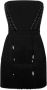 Elisabetta Franchi "Korte dagjurk Criss Cross Design" Zwart Dames - Thumbnail 1
