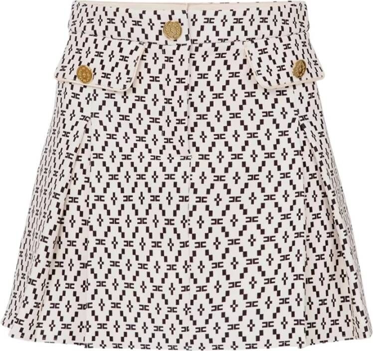 Elisabetta Franchi Korte rok Beige Dames