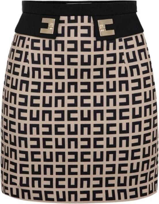 Elisabetta Franchi Korte rok Beige Dames