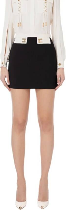 Elisabetta Franchi Korte rok Zwart Dames