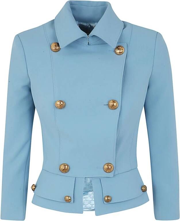 Elisabetta Franchi Lichte jas Blauw Dames